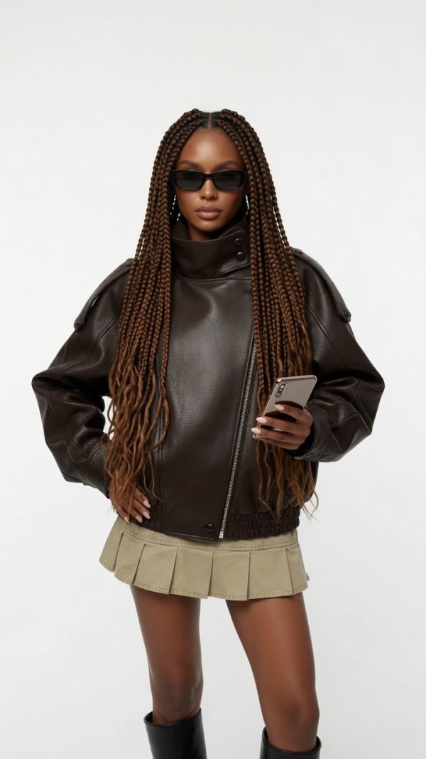 grok-image-b455f3ca-8fa9-4eba-b0e5-f06bbed1da22 The Nova Jacket – Women’s Oversized Faux Leather Jacket – Minimalist Streetwear